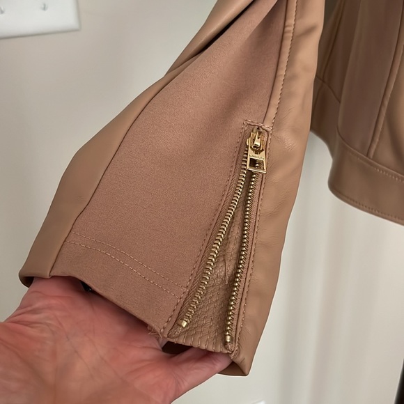 Tan Faux leather jacket - Picture 5 of 13